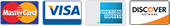 Credit Card Payments MasterCard, Discover Card,  American Express or Visa.