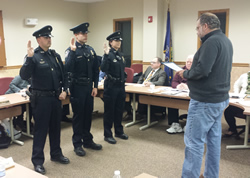 Mayor Scott Walker Swears In New Officer 