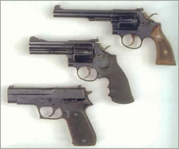 Duty handguns carried by S.P.D. officers