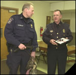 Mayor swears in canine unit