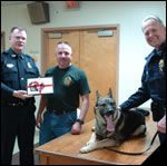 Mayor swears in canine unit